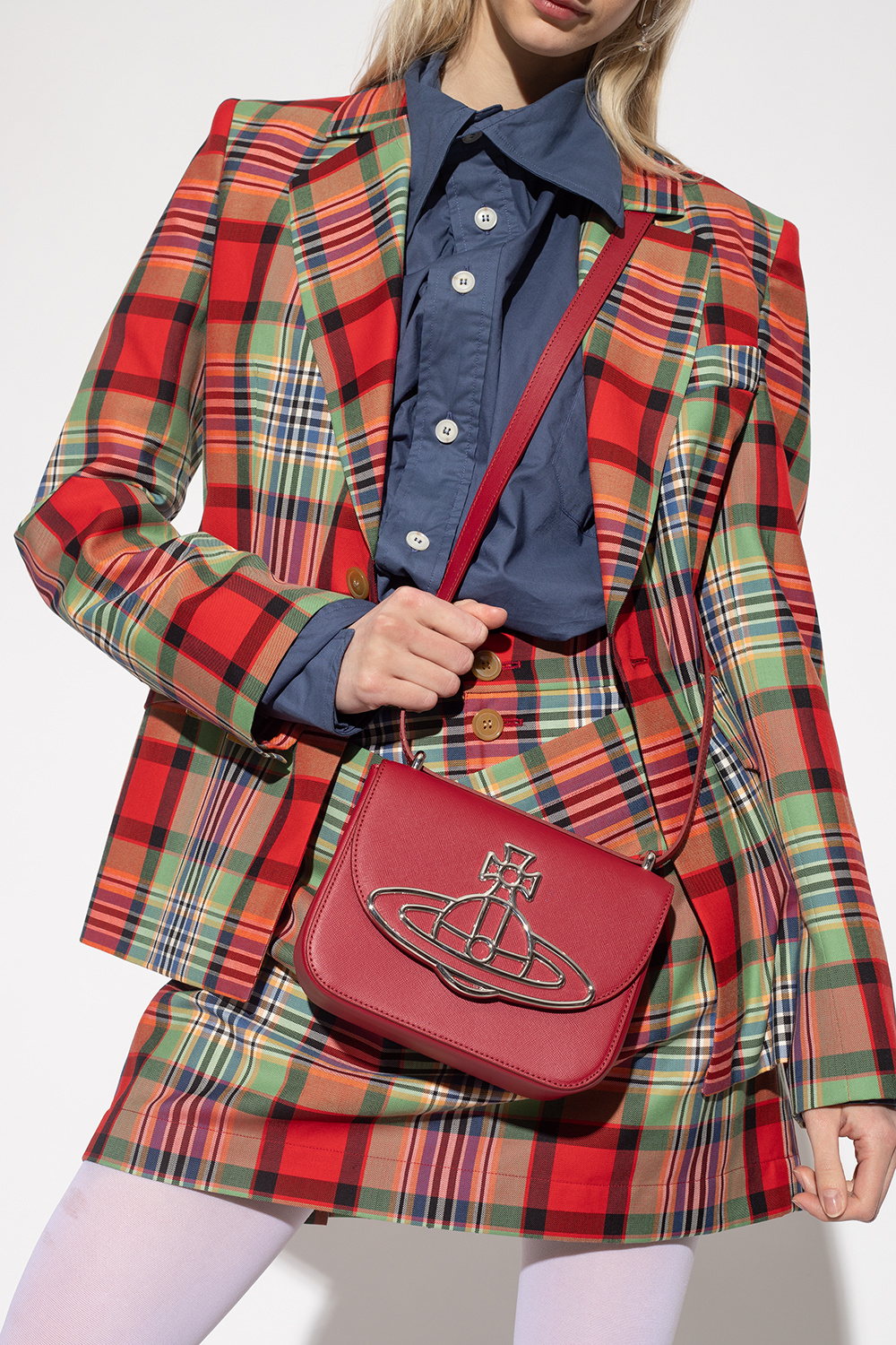 Vivienne westwood red hot sale tartan bag